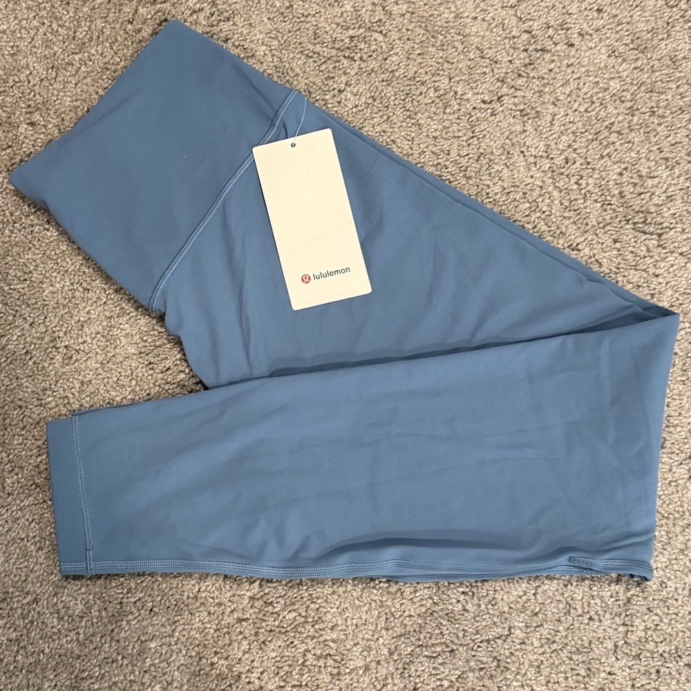 NWT! LULULEMON Align HR Pant 28” Blue Leggings. Size 14